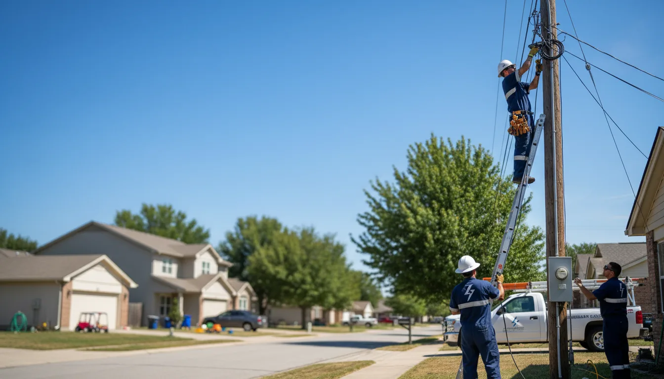 Residential electrician providing installation services in Jewell, GA